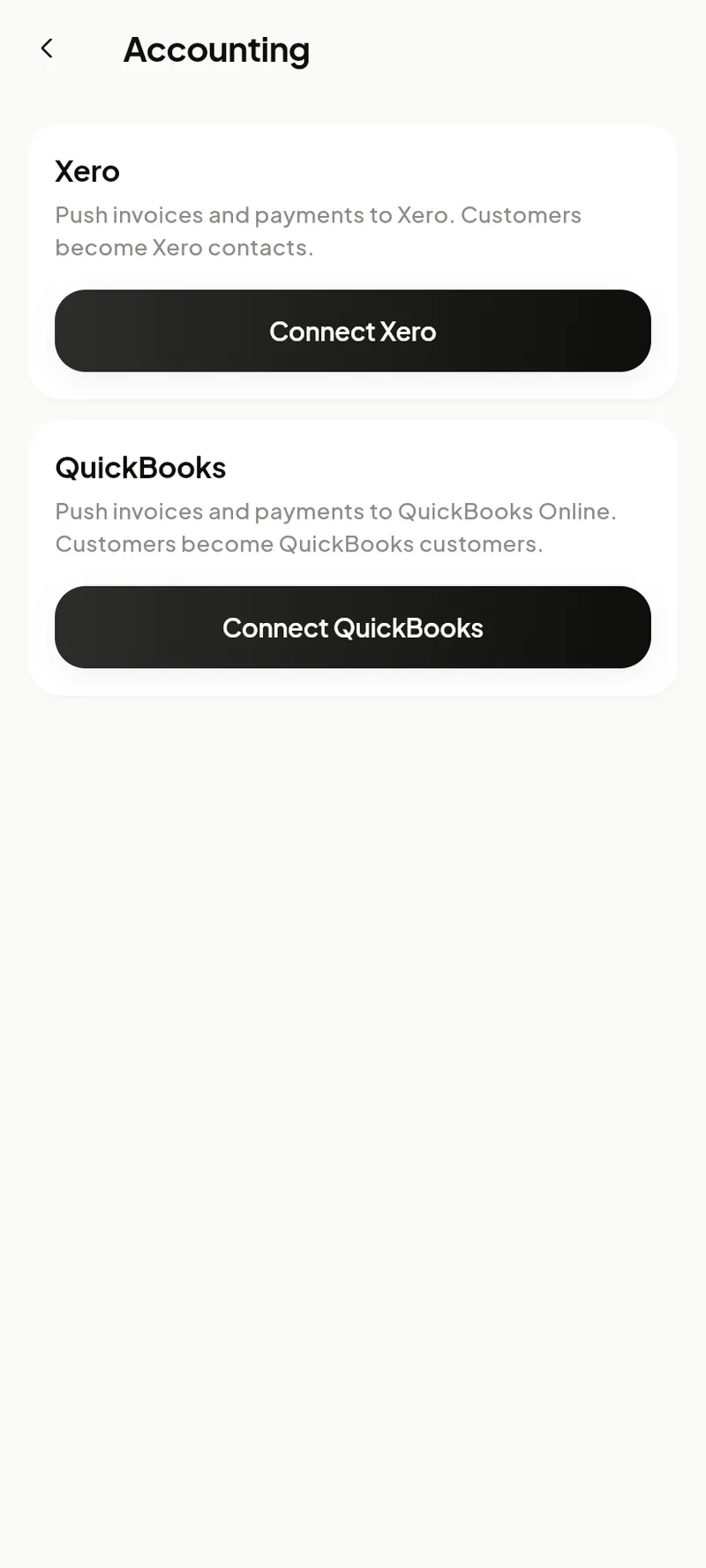 Accounting sync